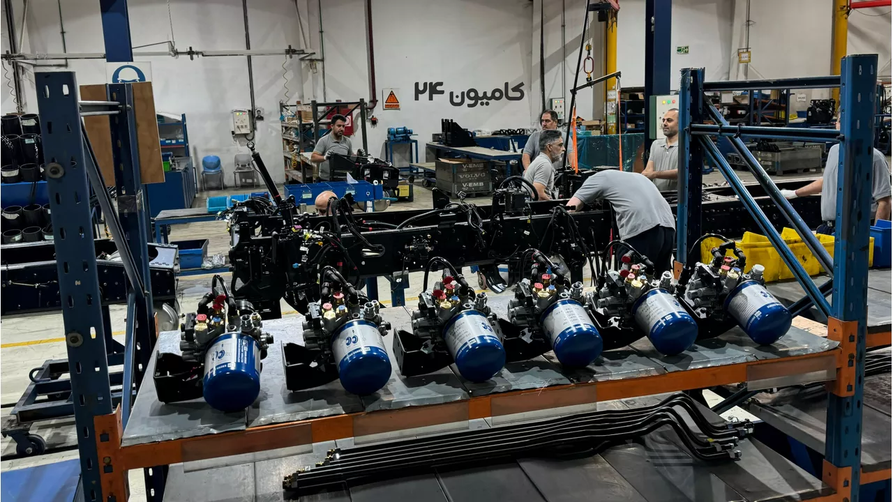 آیین تولید انبوه کشنده GX560 سایپا دیزل